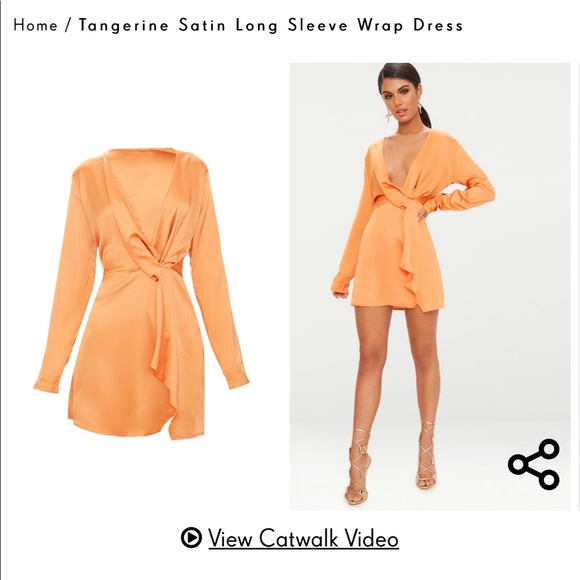 PrettyLittleThing Dresses & Skirts - Long Sleeve Wrap Dress